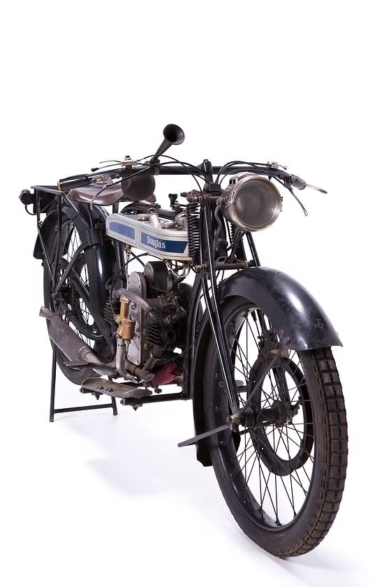 Douglass 350 CW vintage motorcycle image 2 - British flat-twin classic at GROM Museum